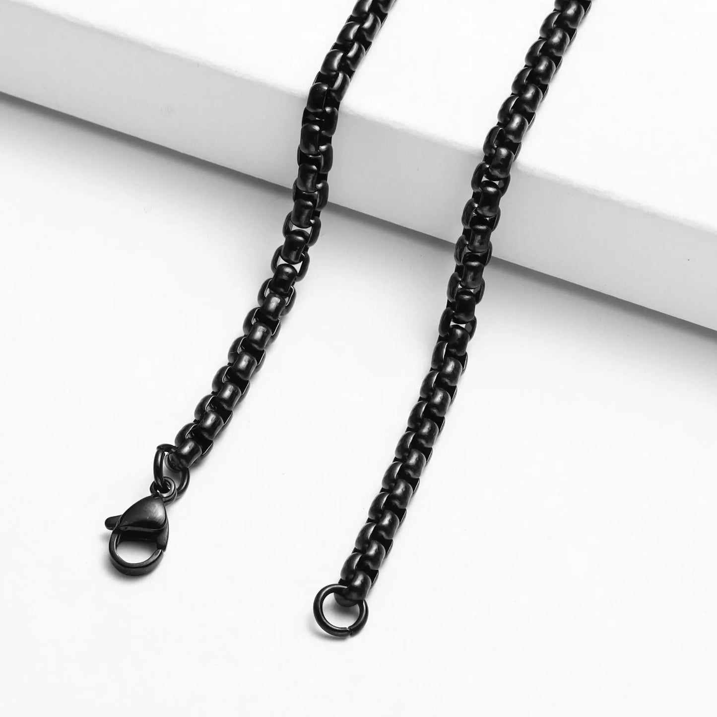 HNSP 316L Stainless Steel Thick Chain Necklace For Men Women Neck Jewelry Pendant Accessories Gold Silver Black Color
